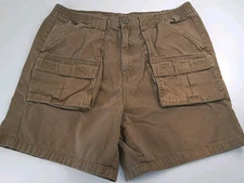 10,000 Feet Above Sea Level Cargo Shorts Men's 36 Brown Hiking Gorpcore 