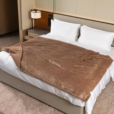 Dark Blankets for Dogs Brown Pets Throw Blanket for Couch Reversible Pet Bed ...
