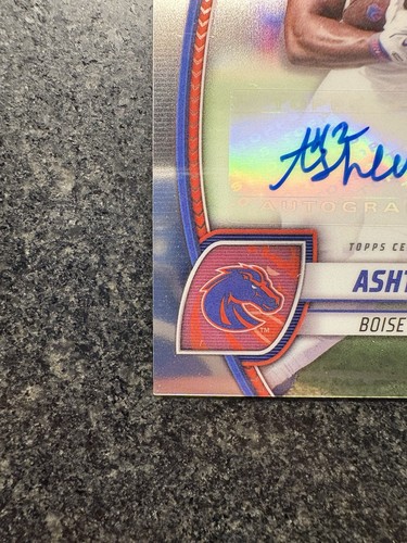 Ashton Jeanty Auto - 2024 Bowman U Chrome - 1st Bowman - Boise State, Raiders - Picture 4 of 7