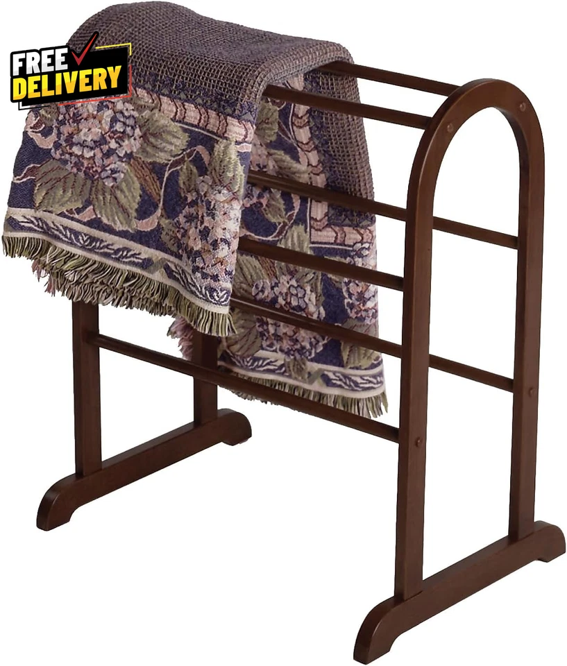 94326 Edredón Madera con 6 Peldaños Antiguo Nogal Foto 3 de 4