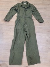 Vintage US Army Green Sateen Coveralls Type 1 Men  s L 36x30 1978 Post Vietnam