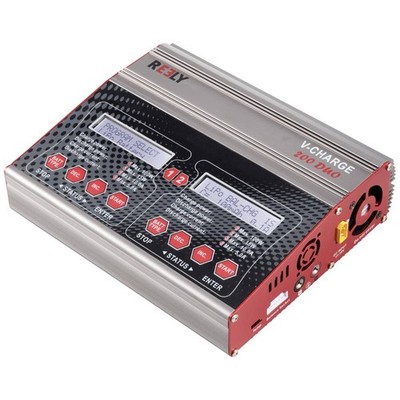 Reely V-Charge 200 Duo Modellbau-Multifunktionsladegerät 12 V, 230 V 10 A NiMH,