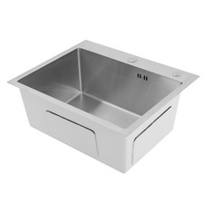 Overmount Kitchen Sink Stainless Steel Kitchen Sink Rectangle Sink Set 55cnx45cm