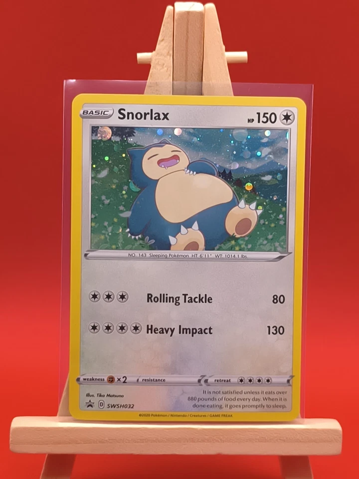 Snorlax SWSH032 Sword & Shield Ultra Rare Holo Promo Pokemon Card * New * - Image 2 of 4