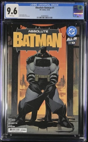 Absolute Batman #1 - CGC Graded 9.6 - First Print - Cover A - Nick Dragotta