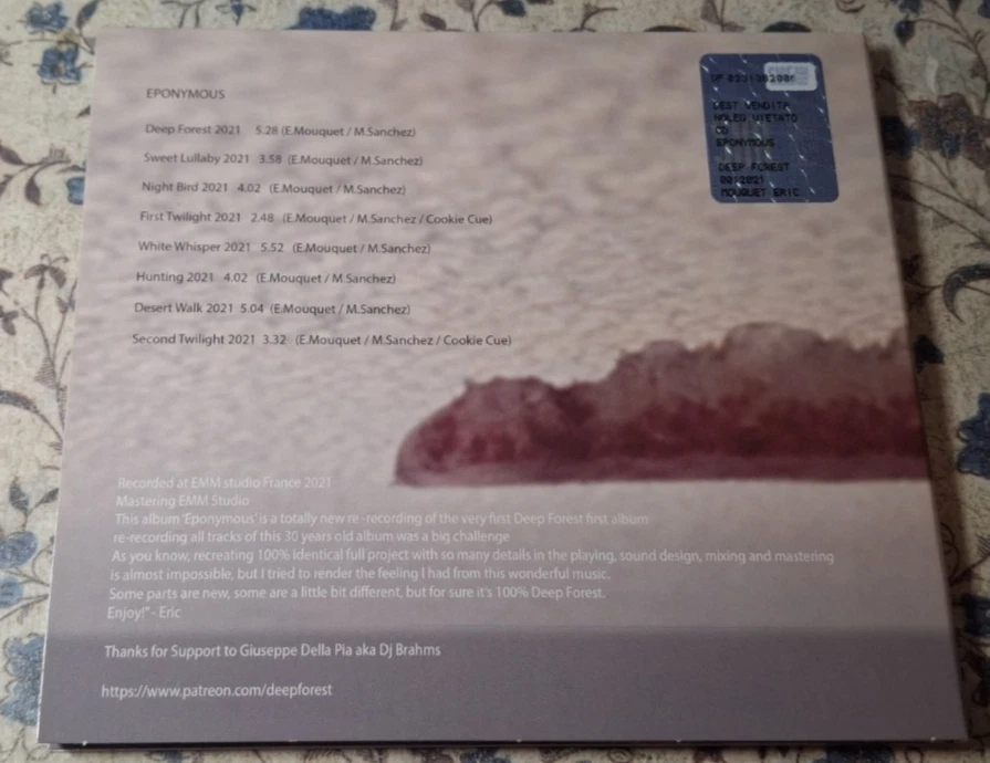 Deep Forest – Eponymous (2021) CD, Album, Limited Edition, Digipak, SIGNED - Image 2 of 3