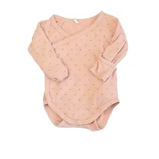 Rylee + Cru Side Snap Bodysuit Dotty Baby Onepiece 0-3 Months Soft Cotton