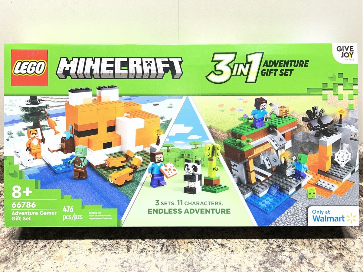 LEGO 66786 Minecraft 3 in 1 ADVENTURE GAMER GIFT SET - Sealed Box