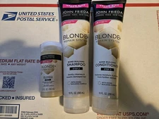 John Frieda Blonde+ Bond Building 3 Piece Set pre Shampoo, Shampoo, &Conditioner