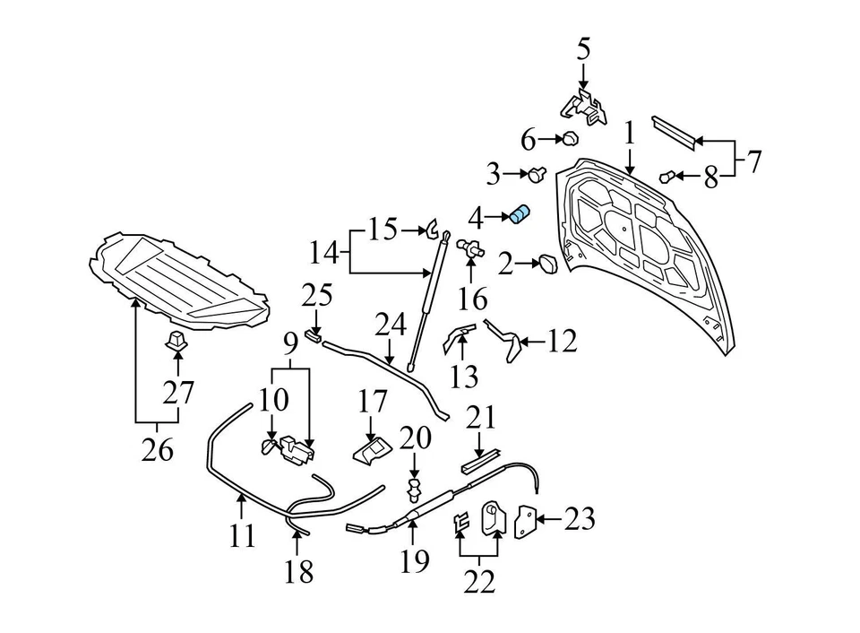 PARAGOLPES / TOPE GOMA CAPÓ - AUDI A3 E-TRON SPORTBACK A6 ALLROAD Q3 Q7 PORSCHE VW Foto 3 de 4