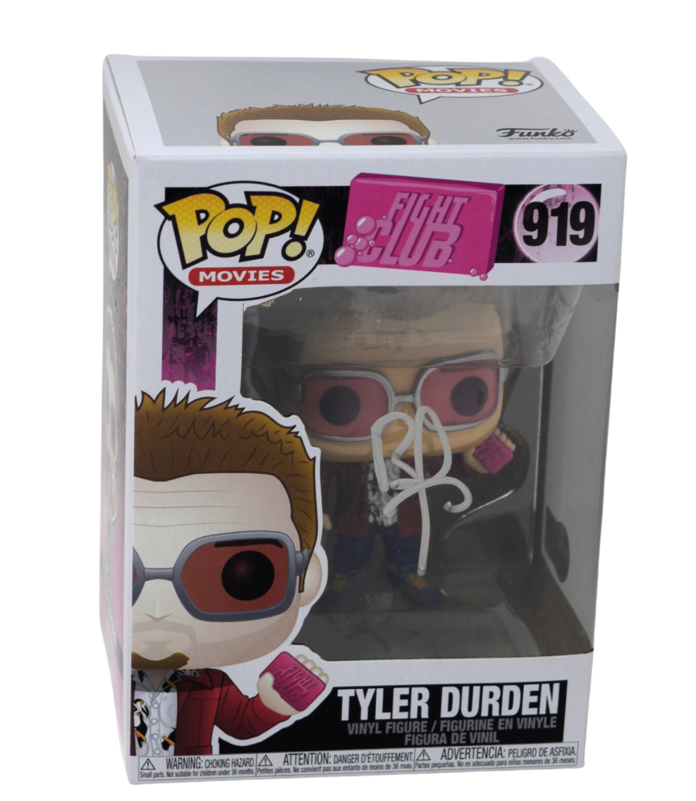 Brad Pitt Signed Autograph Fight Club Tyler Durden Funko Pop 919