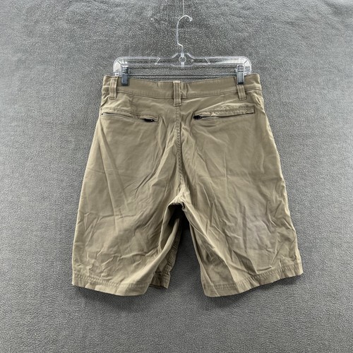 eddie bauer travex beige casual spandex shorts mens size 33 pockets - Picture 2 of 9