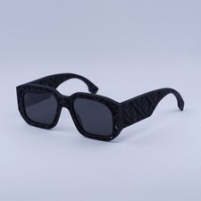 New Fendi FE40113I 02A Matte Black/Smoke 52-19-145 Sunglasses