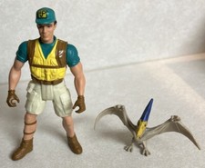 VTG 1997 Jurassic Park Lost World Nick Van Owen W/ Pteranodon Hatchling Figures
