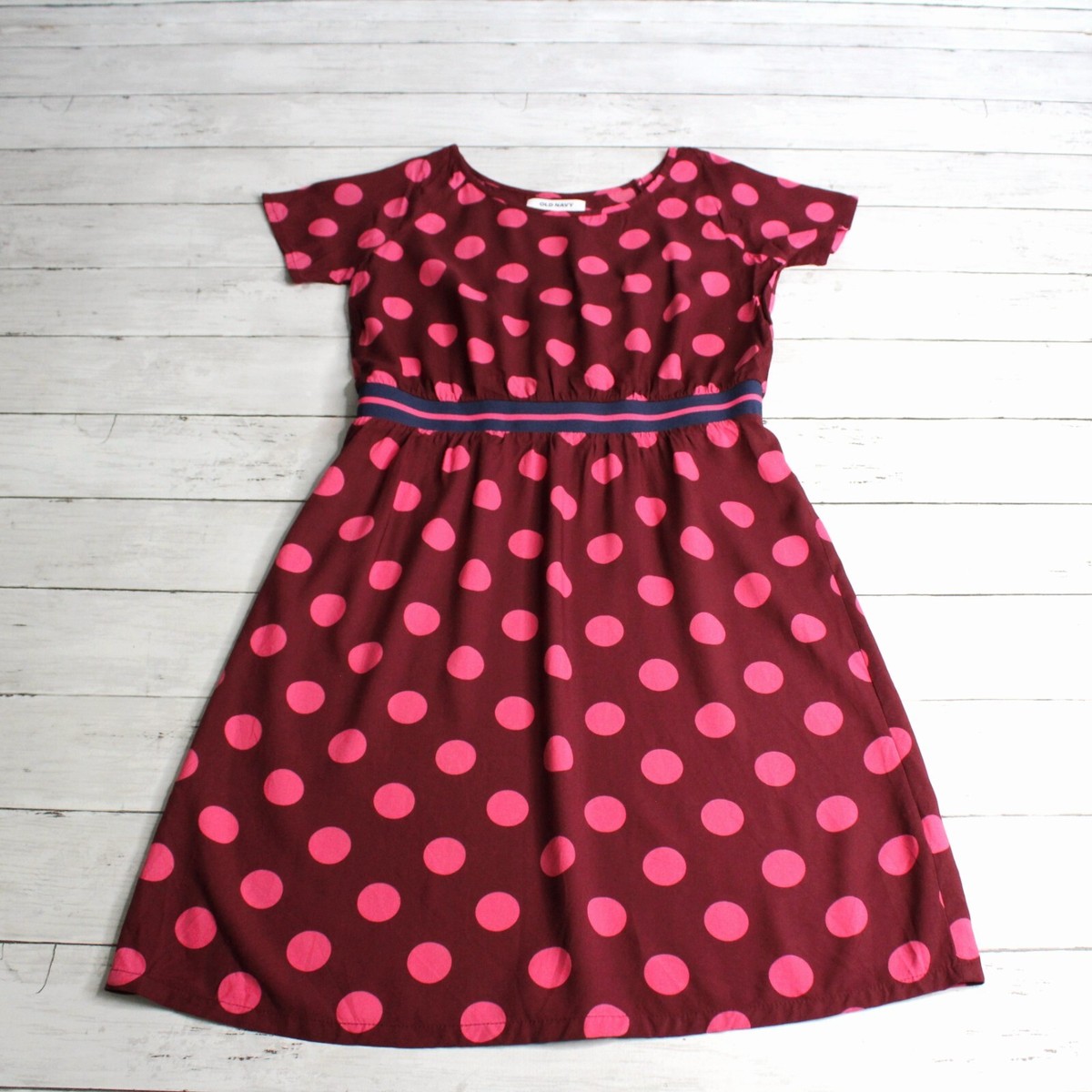 Old Navy Girl's Casual Dress Size XL 12 Polka Dot Old Navy Girl's Casual Dress Size XL 12 Polka Dot