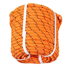 6180Lbs Breaking Strength Bull Rope Orange 1/2"×200' Double Braid Polyester Rope