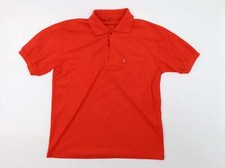pumalio Mens Red Cotton Blend Polo Size XL Collared Pullover