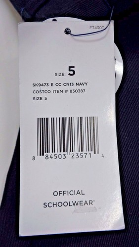NEW French Toast Official Schoolwear Girls Pants | 8 - Navy | 830363 - SK9490 - Picture 6 of 6