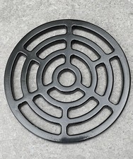 Gully Grid Drain Cover Grate, Flat Design Heavy Duty Steel  Metal 8" Round