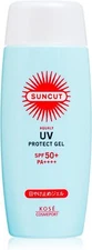 New KOSE Suncut UV Protect Gel Sunscreen SPF50+ PA++++ 100g from Japan