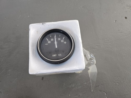 NOS Vintage Stewart Warner Amperes Amp Gauge 2 5/8" Hot Rod Rat Rod 823742