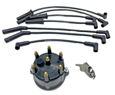 Ignition Tune Up Kit with Distributor Cap and Rotor and Spark Plug Wires Set ...