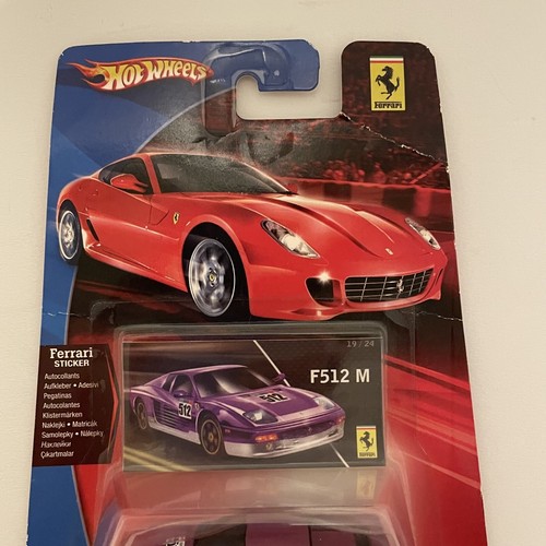 Hot Wheels Ferrari Racer F512 M Purple #512 New old stock Unopened - Picture 9 of 14