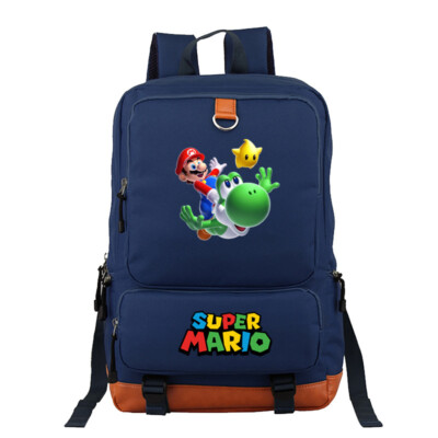 Nintendo Super Mario canvas Backpack School bag laptop sport