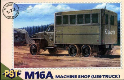 172 Soviet M16A Machine shop truck on Studebaker US6 PST72056 Plastic Model kit