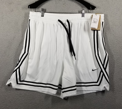 Nike Crossover Women's Dri-FIT 7'' Basketball Shorts - White / Black Size XXL