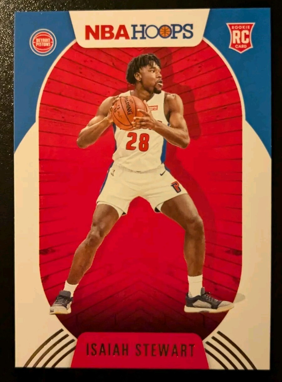 2020-21 Panini NBA Hoops Basketball Isaiah Stewart Rookie #233 Detroit Pistons