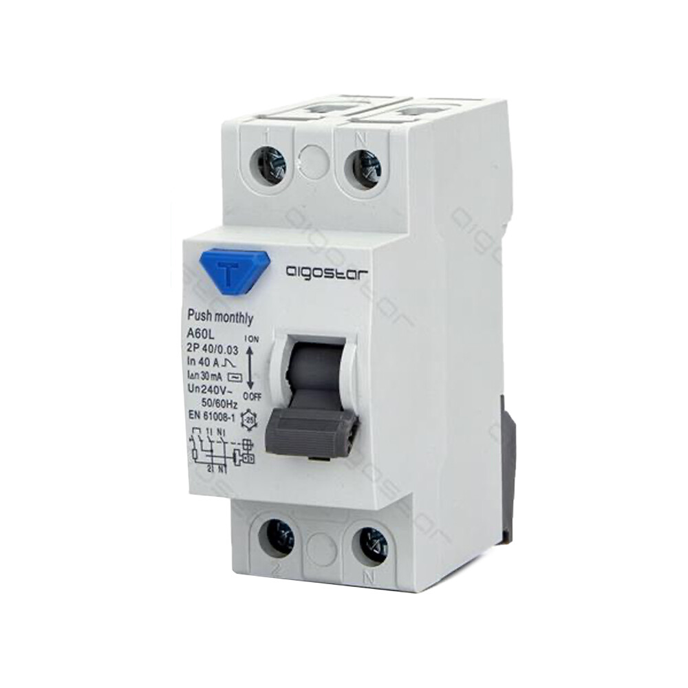 Salvavita Con Riarmo Automatico 2P 40A 30mA - Classe AC, 6Ka | Per Impianti Elettrici - Foto 2