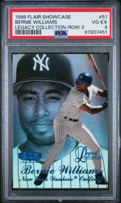 1998 Flair Showcase Legacy Collection Bernie Williams 87/100 PSA 4 