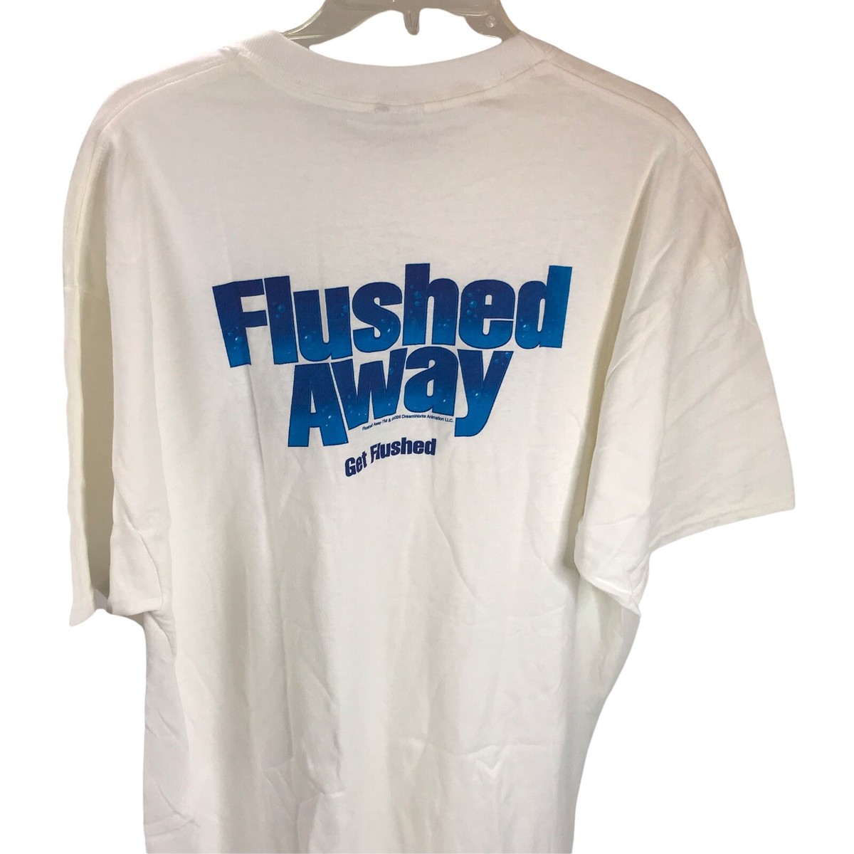 Flushed Away Tee T-Shirt 2006 Movie Promo Cast Crew Dreamworks