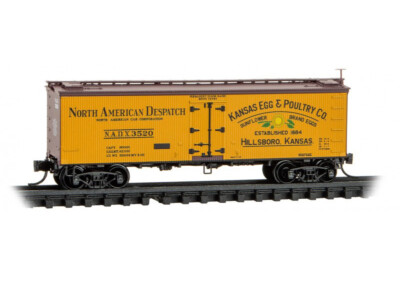 Kansas Egg & Poultry Co. 36' Wood Sheathed Ice Reefer MTL# 058 00 602 N Scale
