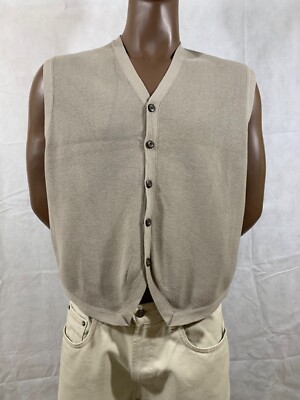 STRUCTURE USA BAUMWOLL WESTE GRAU XL (56) TOP!