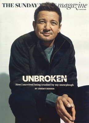 UK Sunday Times Magazine: Jeremy Renner, Naga Munchetty, Justin Hawkins, 27.4.25