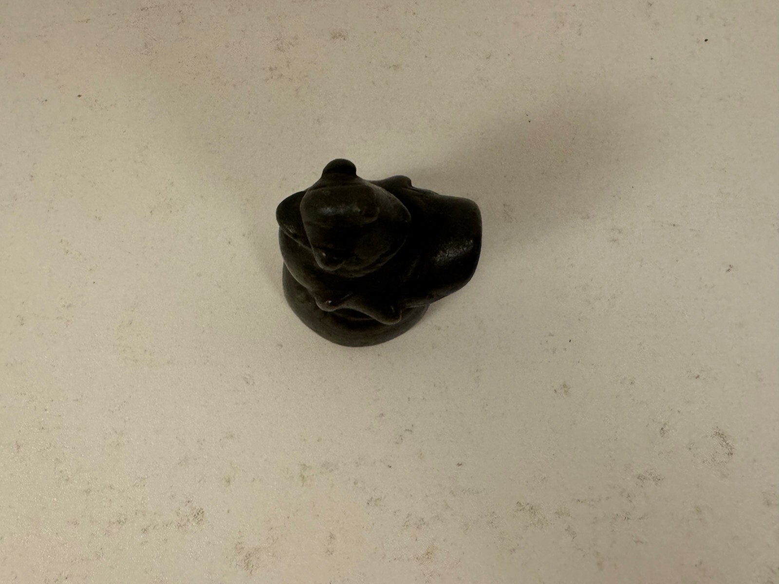 Antique Burmese Bronze Duck Form Opium Weight 318 grams