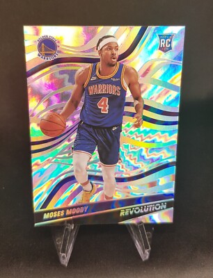 2021-22 Panini Revolution #104 - Moses Moody - Rookie Asia Silver - Warriors /99