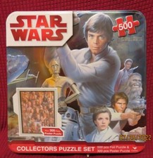STARS WARS ( The Original) Highly Collectible 2 POSTER PUZLE SET in Tin Case