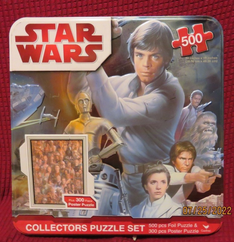 STARS WARS ( The Original) Highly Collectible 2 POSTER PUZLE SET in Tin Case