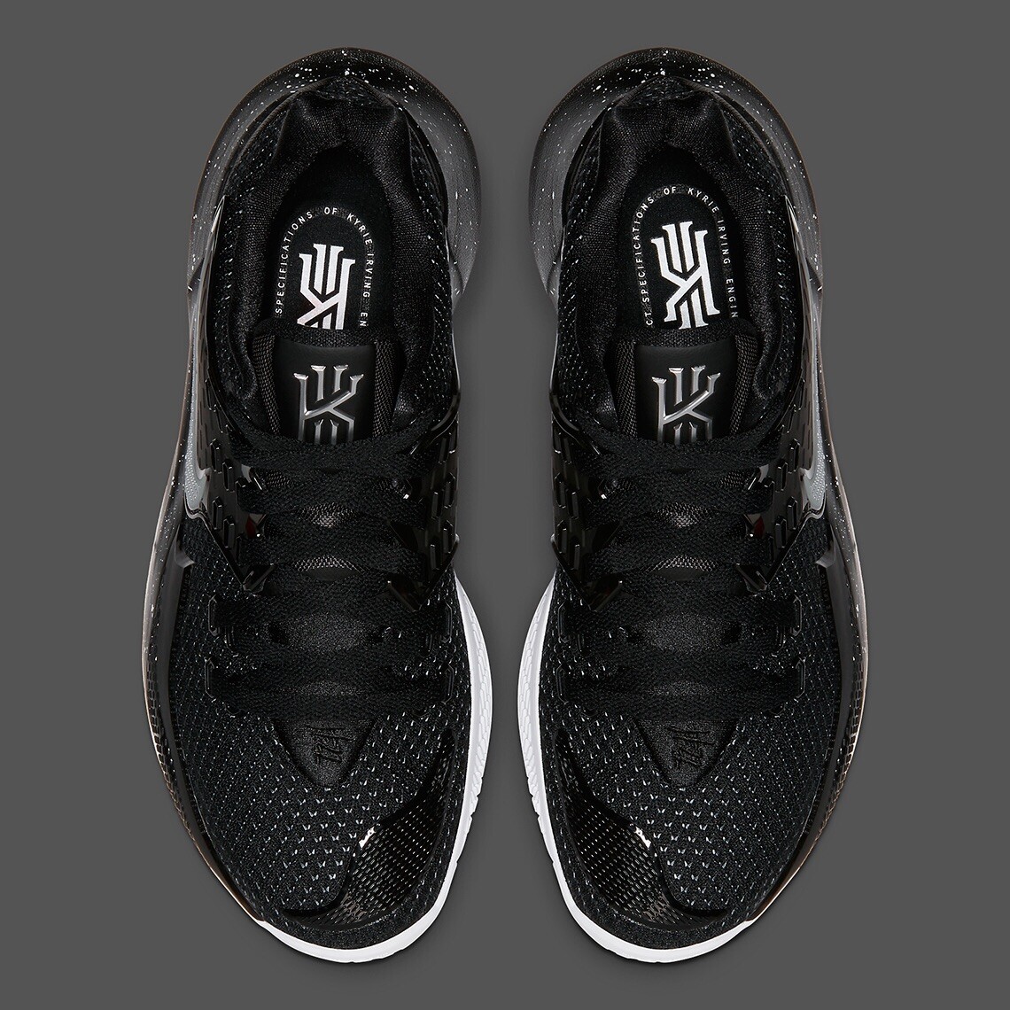 kyrie 2 low black metallic silver