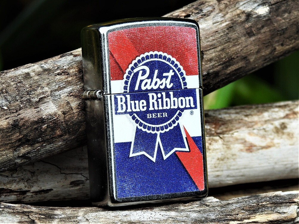 Zippo Lighter - Pabst Blue Ribbon Beer - PBR - Pabst Brewing