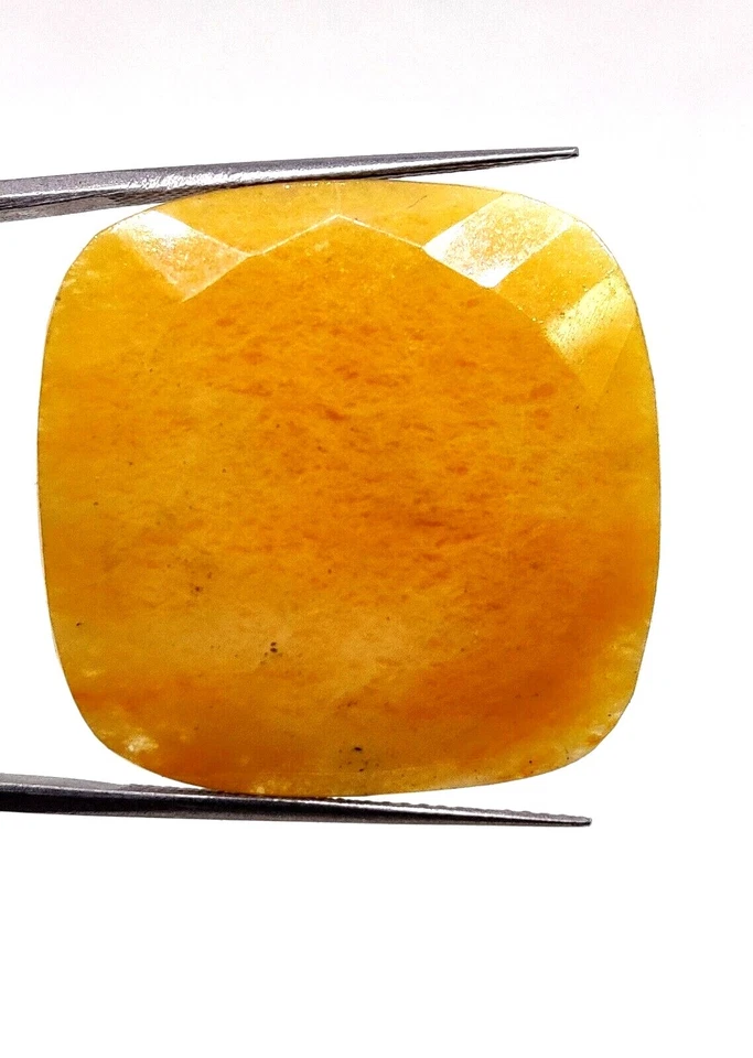 Lote al por mayor de piedras preciosas de 26 mm de cojín de ágata amarilla grandiosa natural Foto 3 de 4