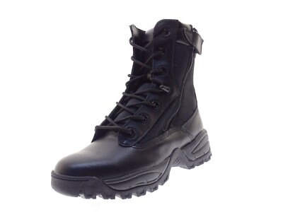 Mil-Tec Einsatzstiefel Security Herren Schuhe Stiefel Boots Gr 44 Leder Schwarz