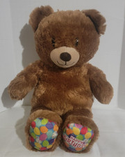 Build A Bear HAPPY BIRTHDAY Bear Plush 15" Stuffed Animal Teddy Bear BAB