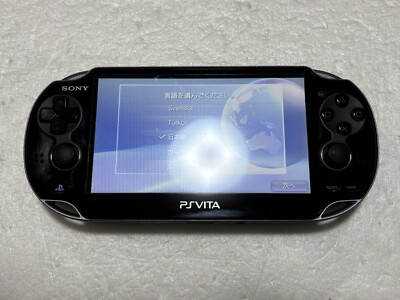 Nintendo Switch PS Vita PCH-1100 Sony PS Vita PCH-1100 Cristal Black 3G/Wi-Fi Model Console