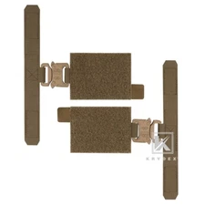KRYDEX Quick Release Metal Buckle Cummerbund Adapters For AVS FCPC Coyote Brown