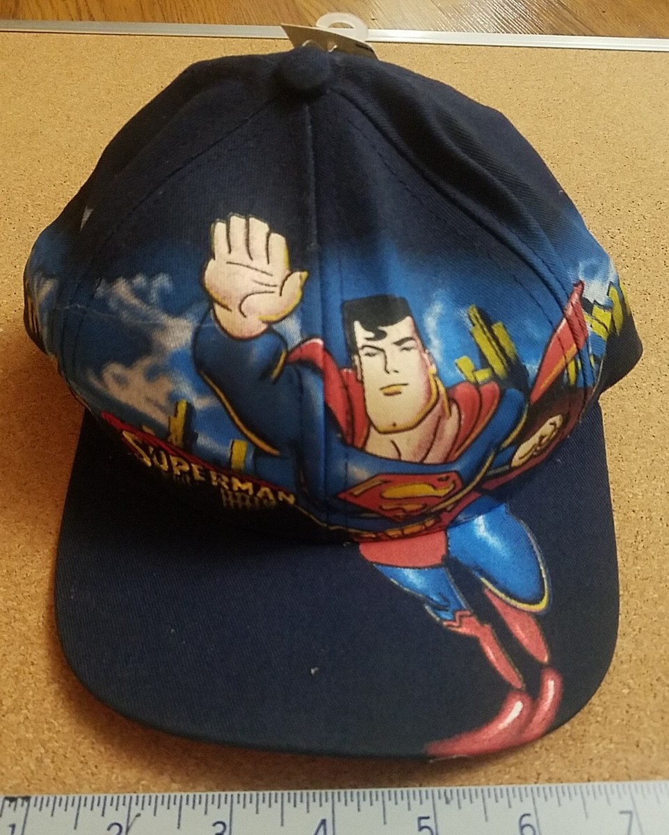 Superman Vintage Warner Bros DC Comics Snapback Hat New NWT Made 