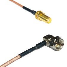 RG316 SMA Female Long to F MALE ANGLE RF Cable Rapid-SHIP LOT